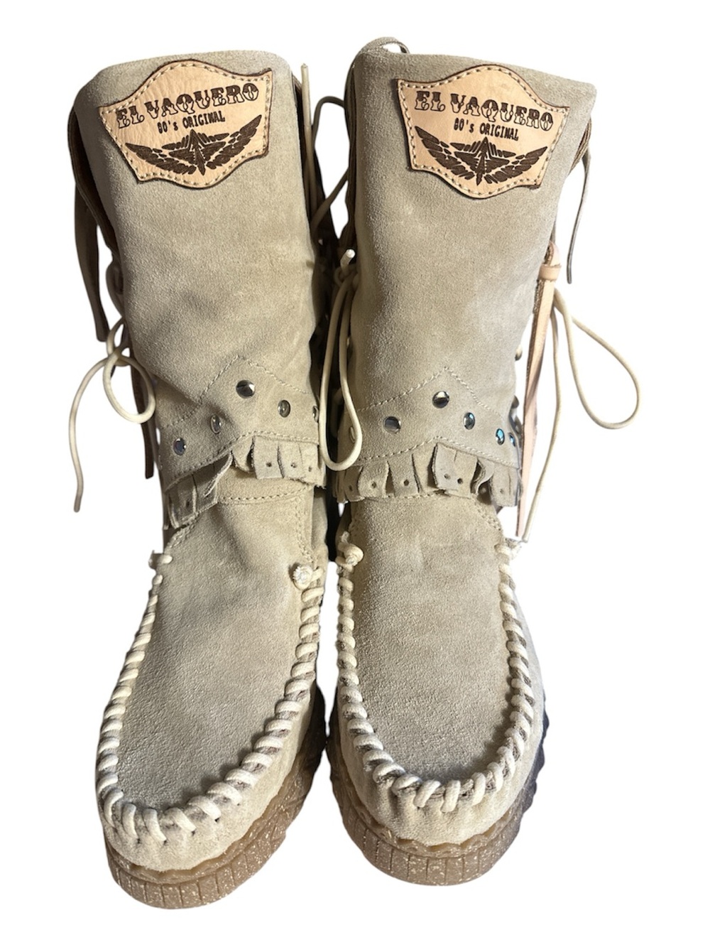 Free People El Vaquero Festival Foldover Mocc Boots NEW Size EU 37 - Picture 4 of 9